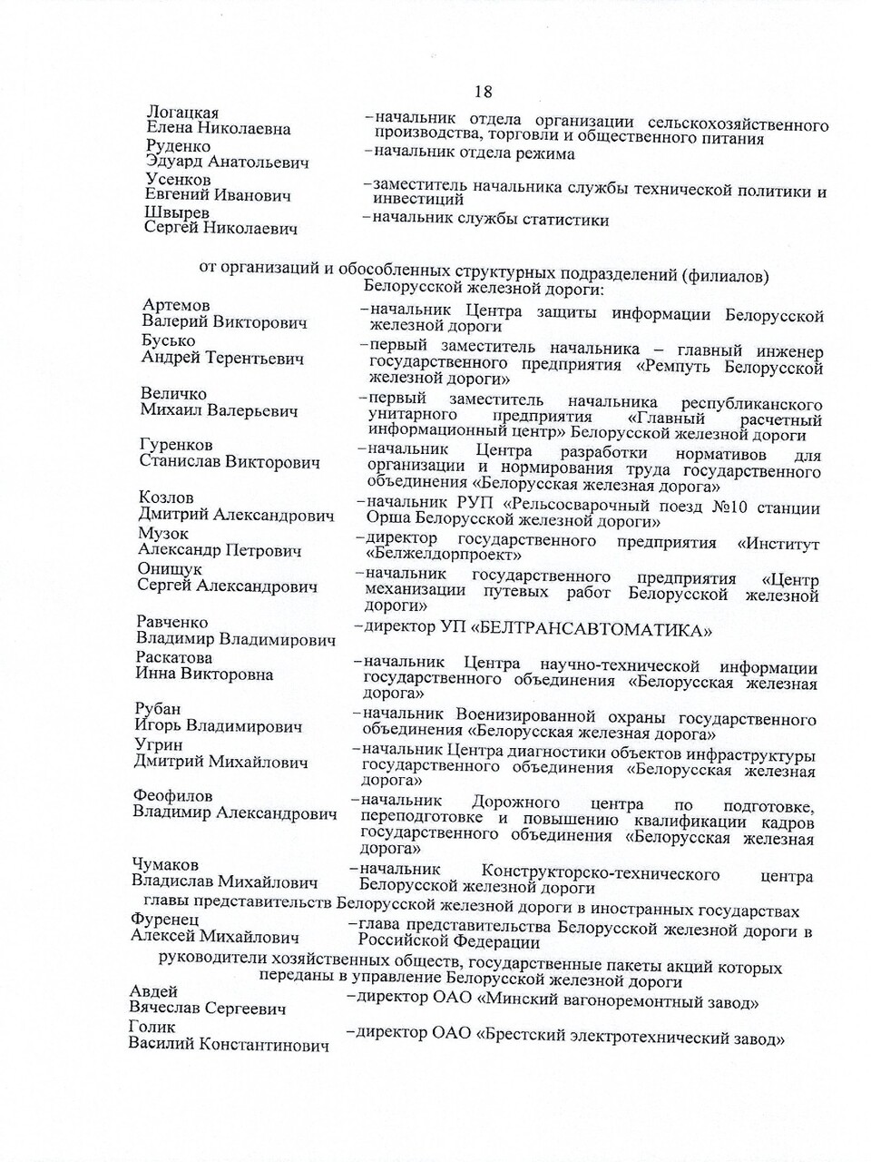 Протокол заседания ТЭС по итогам работы БЖД в 2024 году, задачах и направлениях развития на 2025 год (Страница 18 из 19)